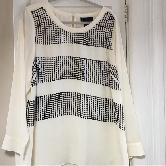 Lane Bryant Tops - Sequined Long Sleeve Blouse